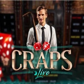 Official Live Casino logo: Live Craps by Evolution at Allslots Casino