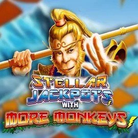 Stellar Jackpots with More Monkeys online game logo by Lightning Box Game on allslots-casino.eu